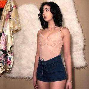 High waisted Jean shorts